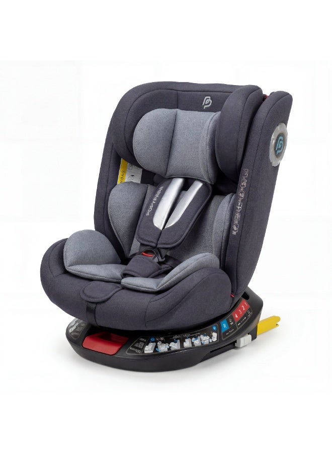 POPYPAPA Multi-Stage Baby Car Seat 0-36kg (Group 0+/1/2/3) with ISOFIX & 360° Rotation – Reclining Side Impact Protection for Growing Children - Image 4